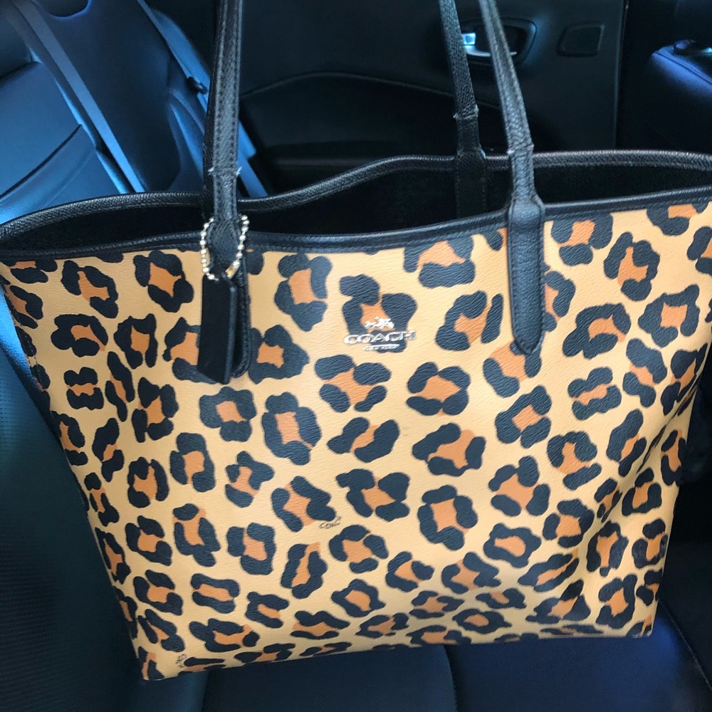 Coach cheetah purse